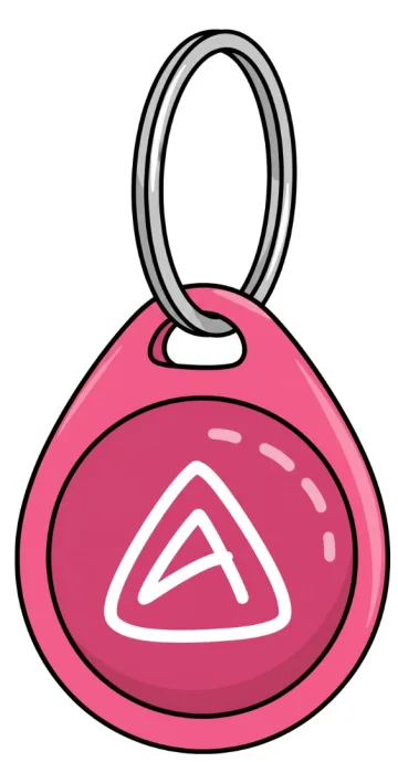 Bubblegum Pink Apexia QR Pet Tag